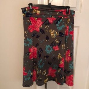 Tropical print skirt
